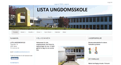 Desktop Screenshot of lista.ungdomsskole.no