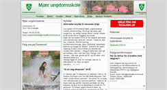 Desktop Screenshot of mjaer.ungdomsskole.no